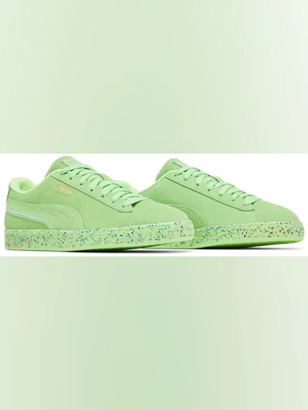 2022 Puma Suede Triplex 'Mono Neon' Mens sneakers size 12 New In Box